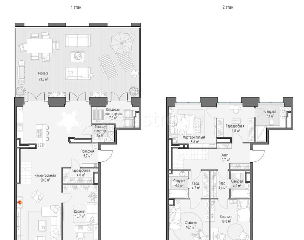 4-комн. квартира, 220.7 м2, 10/10 эт. Москва - изображение 1