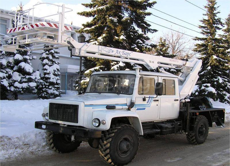 Автовышка ТА-14 на шасси ГАЗон НЕКСТ С42А43 с двухрядной кабиной, семь мест Самара - изображение 1