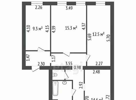 4-комн. квартира, 75.5 м2, 1/6 эт. Санкт-Петербург