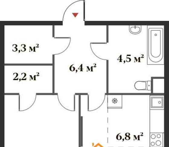 2-комн. квартира, 50.1 м2, 4/6 эт. Красногорск