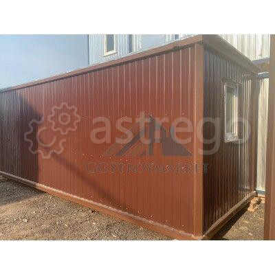 Бытовка / Блок контейнер прорабская БК-01 6.0х2.4м утепленная для проживания Москва - изображение 1