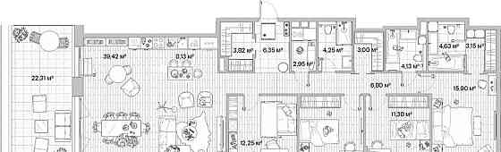 4-комн. квартира, 144.33 м2, 9/12 эт. Москва