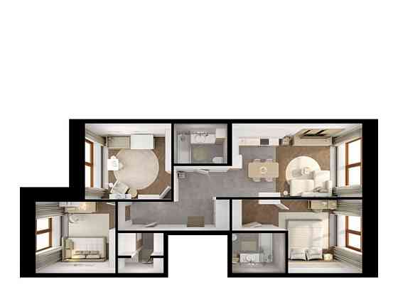 3-комн. квартира, 83.7 м2, 1/9 эт. Санкт-Петербург