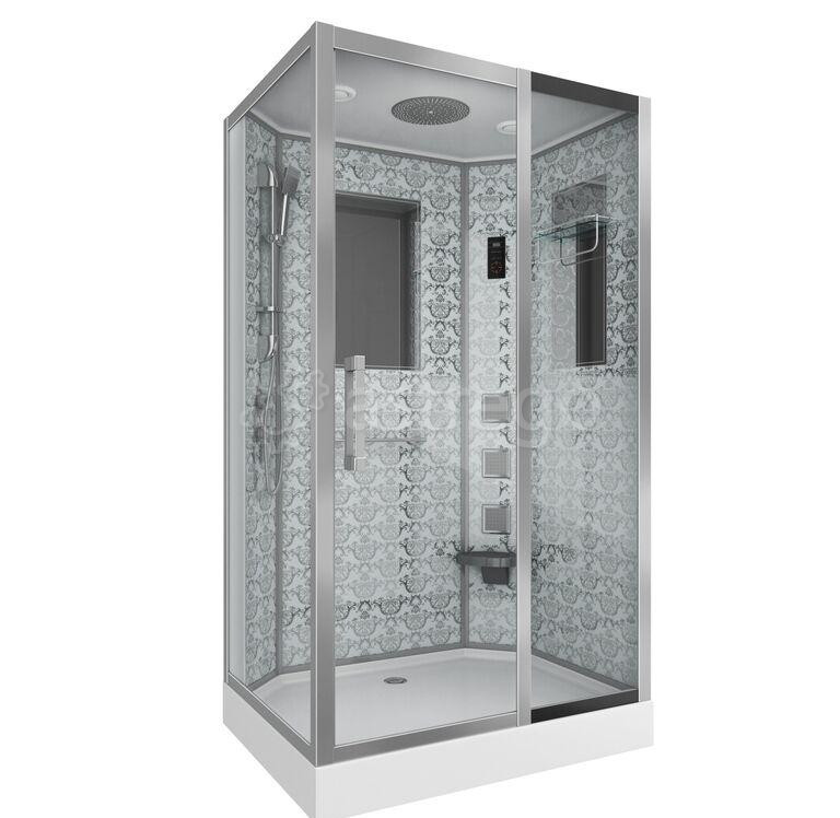 Душевая кабина NG-7711WR 900x1200х2150 низкий поддон стенки БЕЛЫЕ 6 мест Niagara Москва - изображение 1