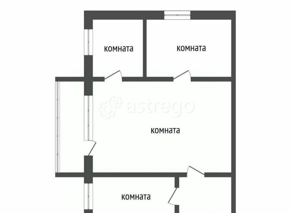 4-комн. квартира, 61.3 м2, 4/5 эт. Красноярск - изображение 2