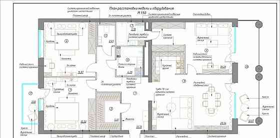3-комн. квартира, 124.64 м2, 6/8 эт. Санкт-Петербург
