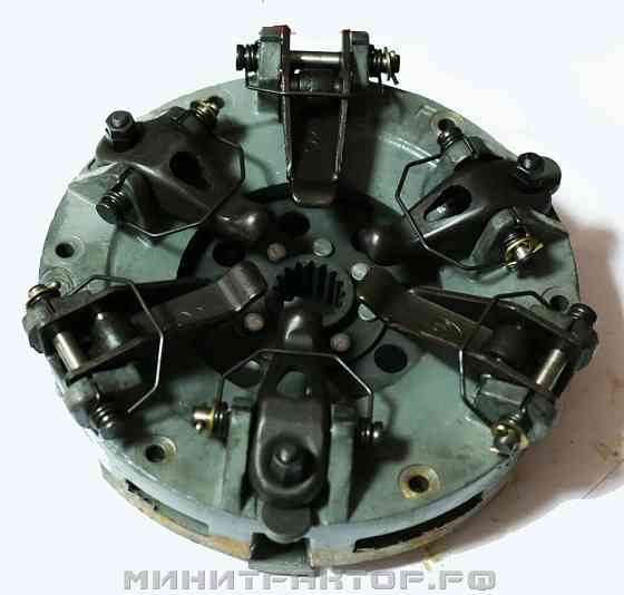 Корзина сцепления двухдисковая КМ385 Jinma 244, Foton Lovol FT250/254 в сборе с ведущим диском Новосибирск