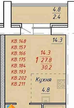 1-комн. квартира, 30.6 м2, 1/5 эт. Новоалтайск