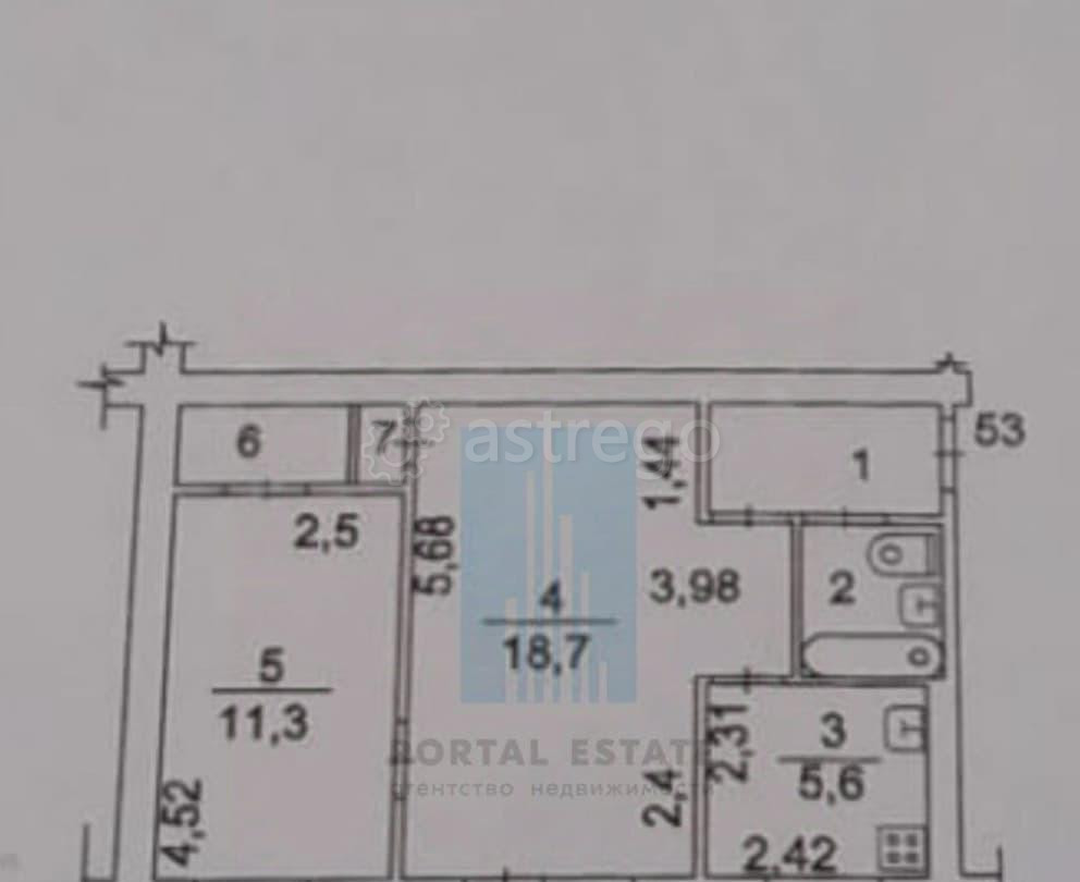 2-комн. квартира, 44.6 м2, 4/5 эт. Лобня - изображение 7