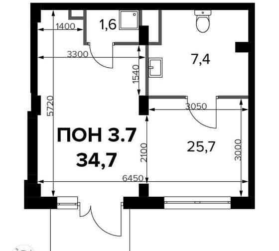 Офис, 34.7 м2 Москва