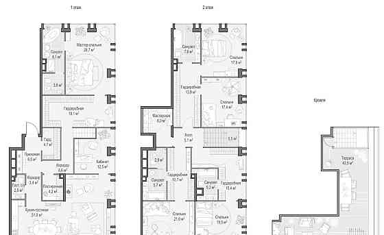 6-комн. квартира, 302.3 м2, 22/23 эт. Москва