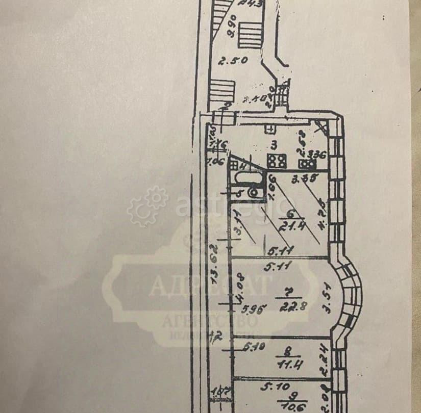 5-комн. квартира, 117 м2, 1/6 эт. Санкт-Петербург - изображение 3
