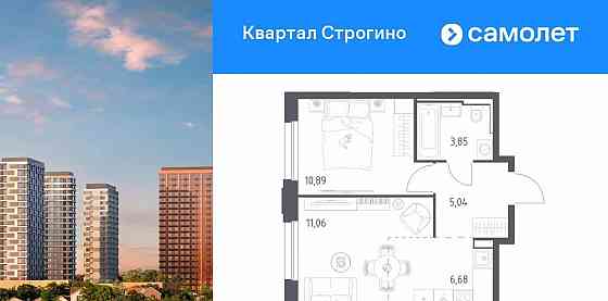 1-комн. квартира, 37.52 м2, 6/24 эт. Красногорск