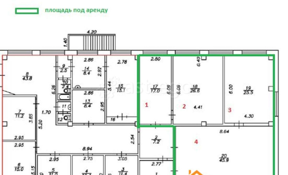 Свободного назначения, 131.9 м2 Лесосибирск - изображение 3