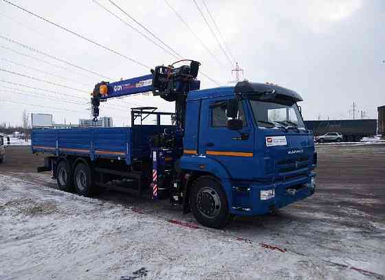 Автомобиль грузовой бортовой FAW с краном-манипулятором KANGLIM 2056 8 т Самара