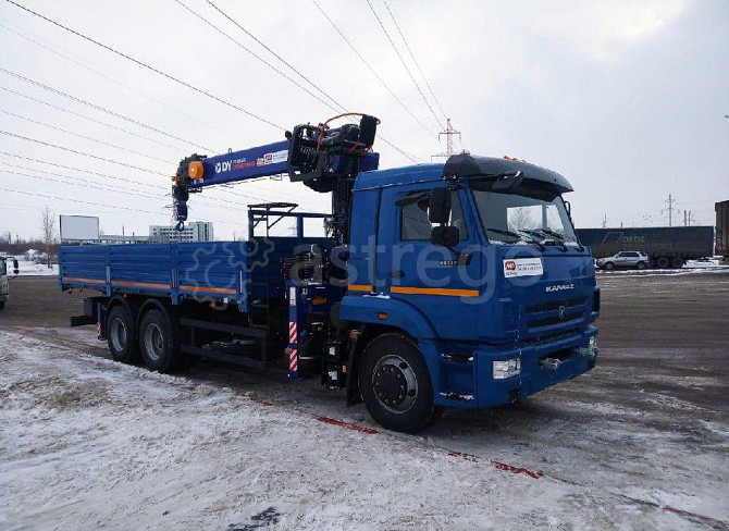 Автомобиль грузовой бортовой FAW с краном-манипулятором KANGLIM 2056 8 т Самара - изображение 1