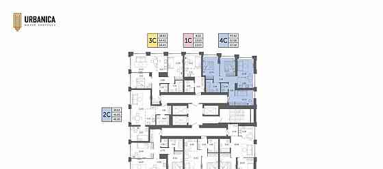 4-комн. квартира, 67.68 м2, 27/32 эт. Уфа
