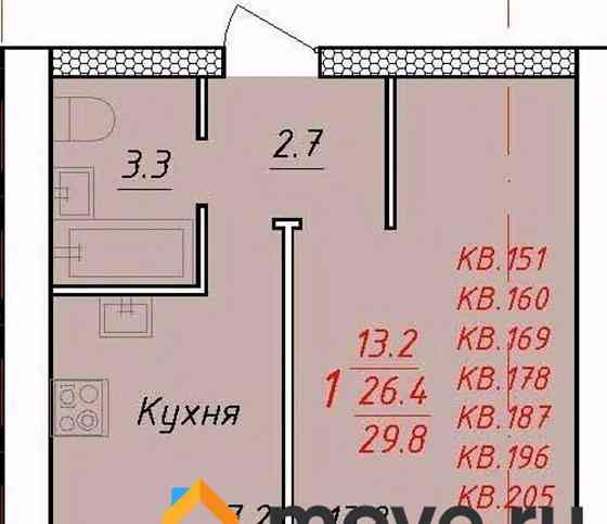 1-комн. квартира, 30 м2, 3/3 эт. Новоалтайск