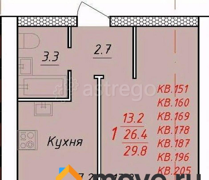 1-комн. квартира, 30 м2, 3/3 эт. Новоалтайск - изображение 1