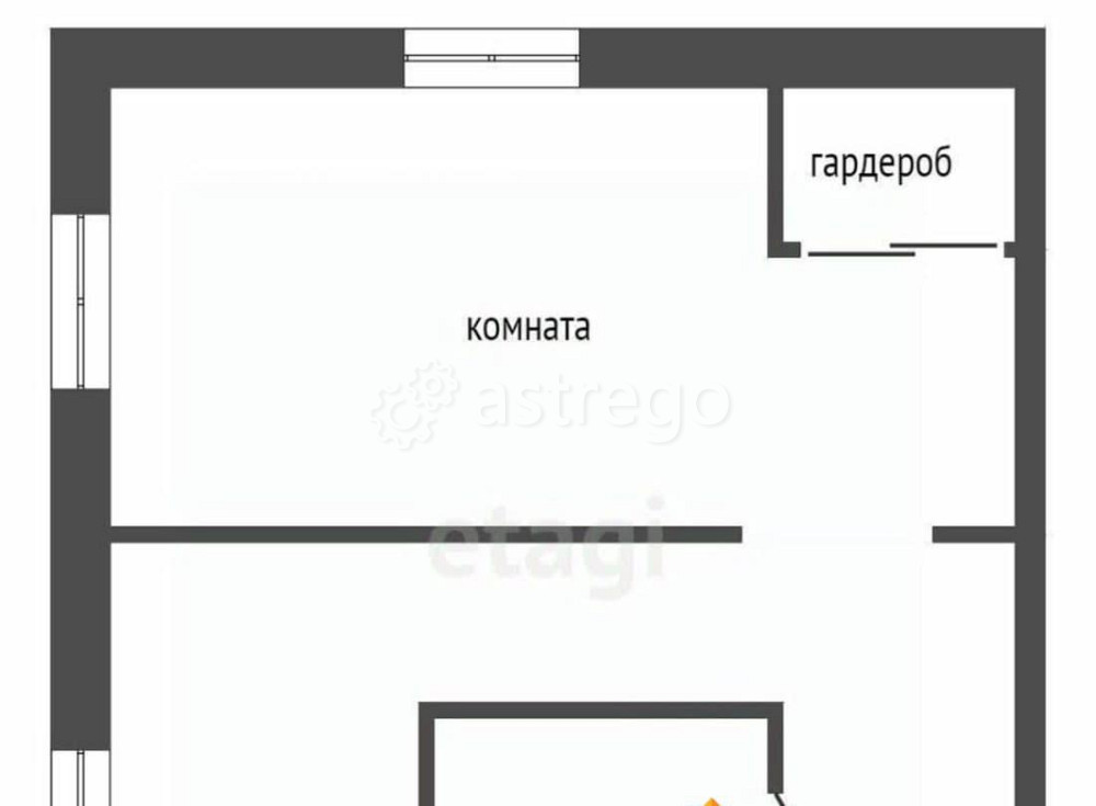 1-комн. квартира, 31 м2, 2/2 эт. Емельяново - изображение 6