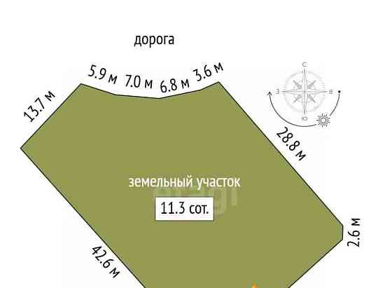 Земельный участок, 11.2 сотки Архангельск