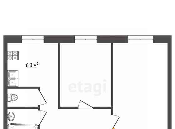 2-комн. квартира, 44.3 м2, 9/9 эт. Серпухов