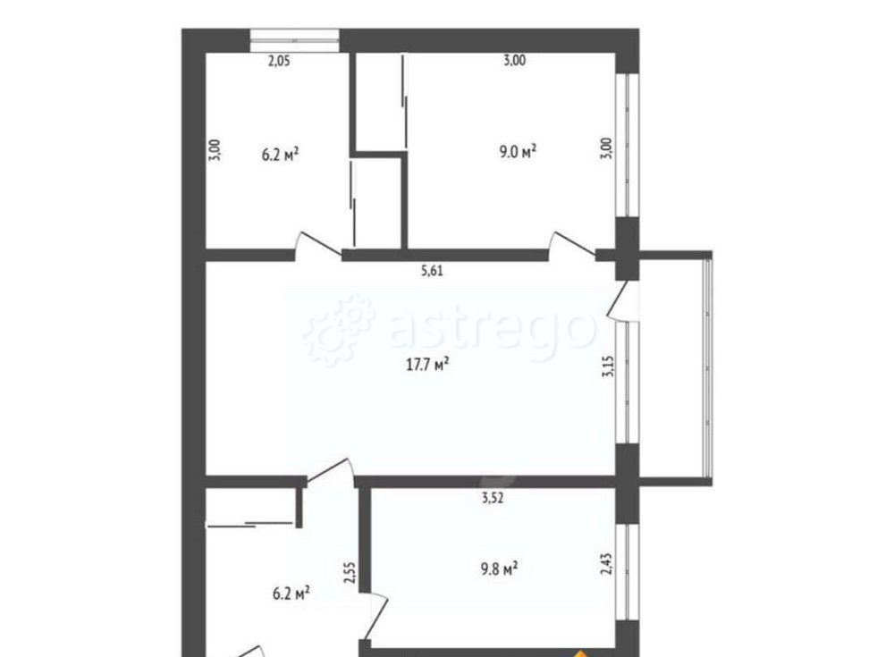 4-комн. квартира, 59.8 м2, 2/5 эт. Благовещенск - изображение 7