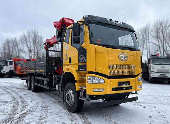 Автомобиль бортовой FAW 3250 6x4 с КМУ, 2024, мощность 390 л.с. Набережные Челны