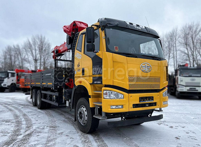 Автомобиль бортовой FAW 3250 6x4 с КМУ, 2024, мощность 390 л.с. Набережные Челны - изображение 1