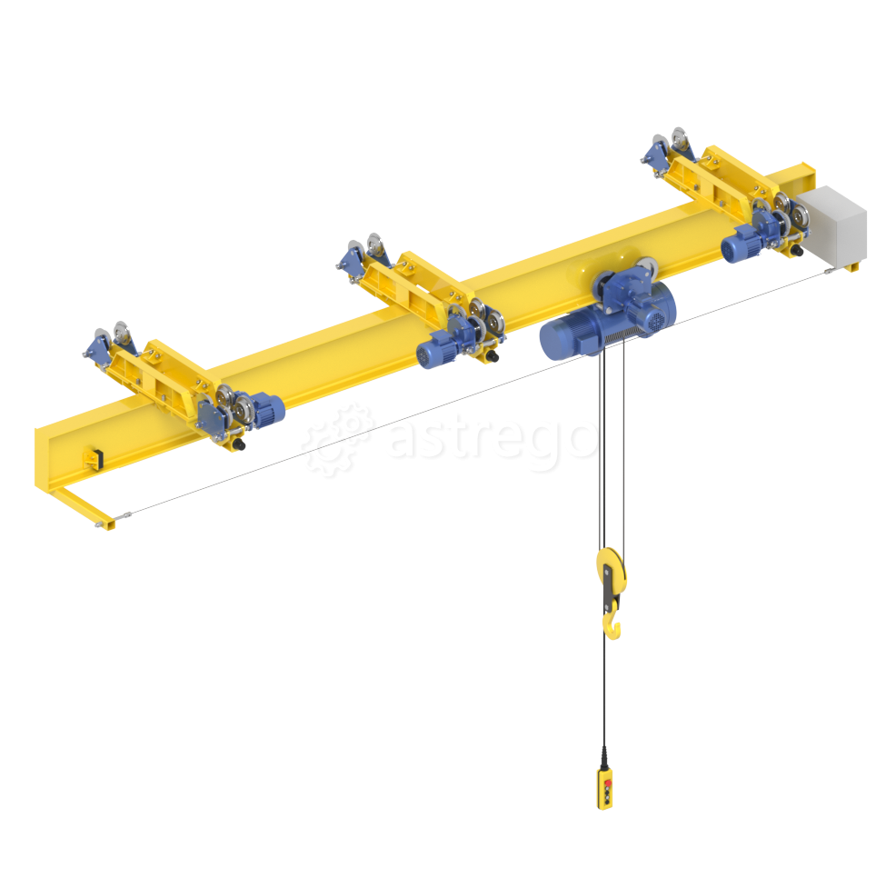 Кран мостовой однобалочный опорный однопролётный г/п 1 т пролет 22,5 м TOR Красноярск - изображение 1