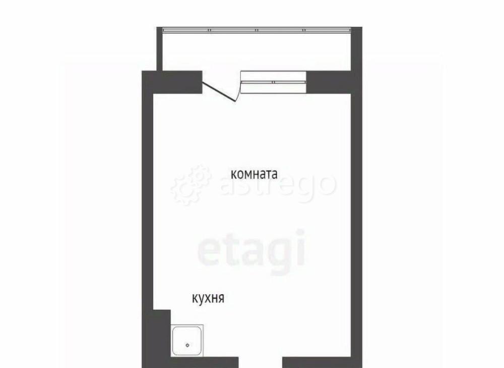 Студия, 30.3 м2, 14/18 эт. Красноярск - изображение 1