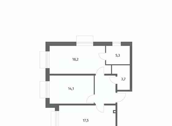 2-комн. квартира, 65.6 м2, 2/8 эт. Санкт-Петербург