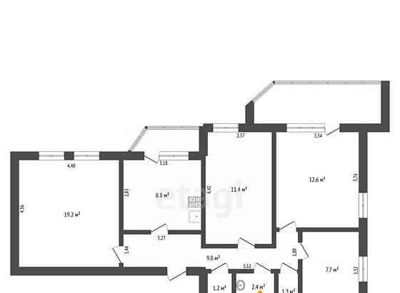 4-комн. квартира, 73.6 м2, 1/9 эт. Тында