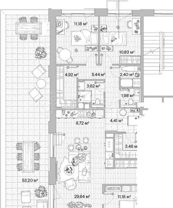 4-комн. квартира, 135.68 м2, 11/12 эт. Москва - изображение 7