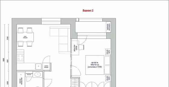2-комн. квартира, 41.7 м2, 3/7 эт. Москва