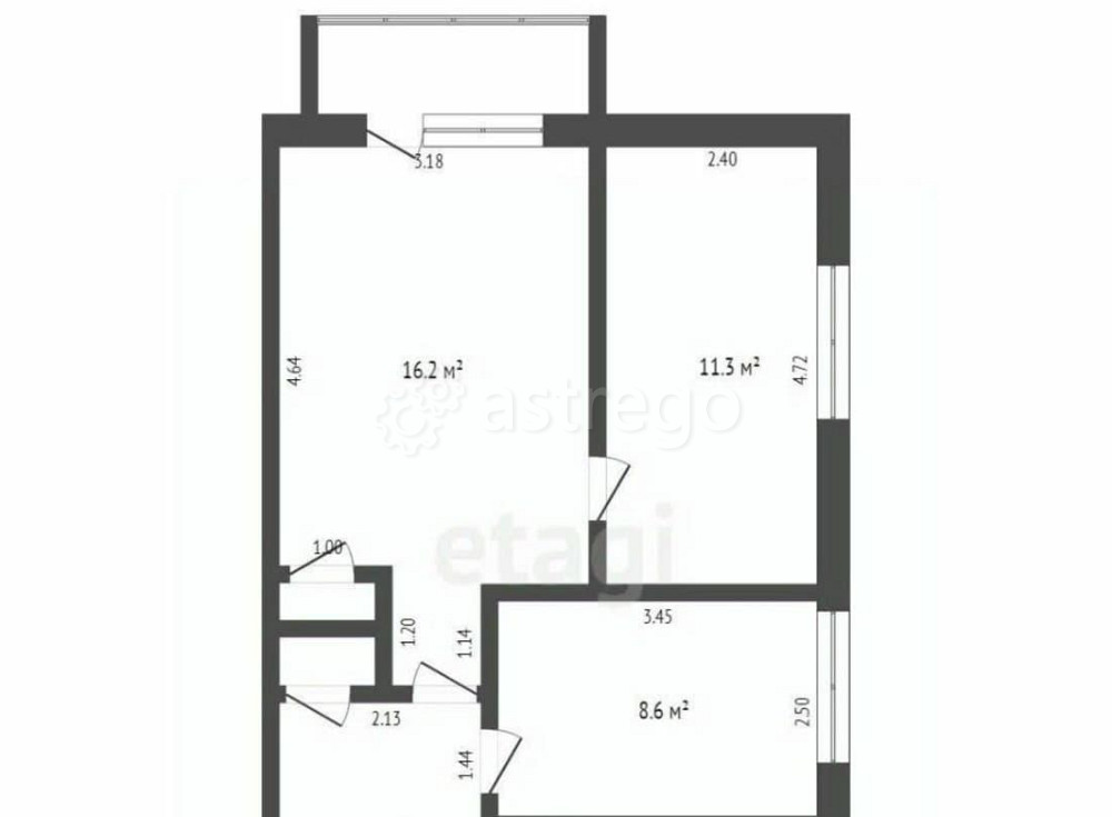 3-комн. квартира, 63 м2, 3/5 эт. Котлас - изображение 5