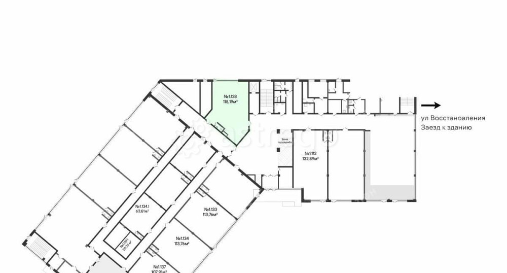 Офис, 118.19 м2 Санкт-Петербург - изображение 2