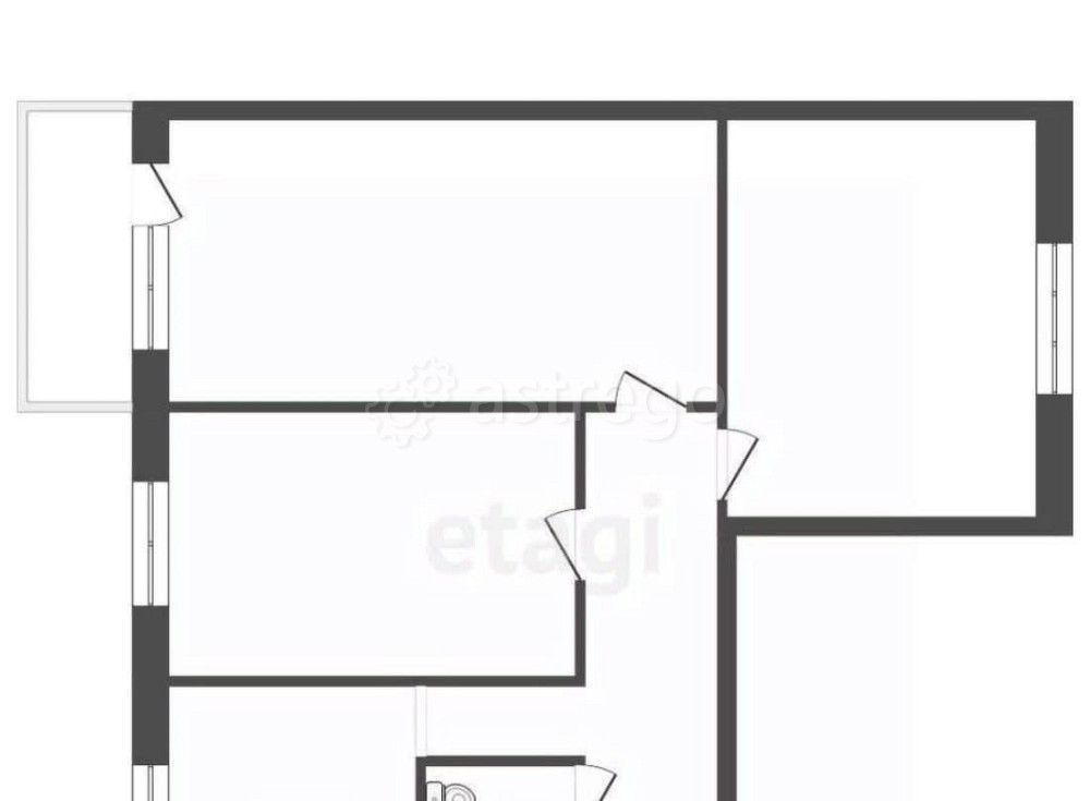 3-комн. квартира, 60.7 м2, 9/9 эт. Дмитров - изображение 4