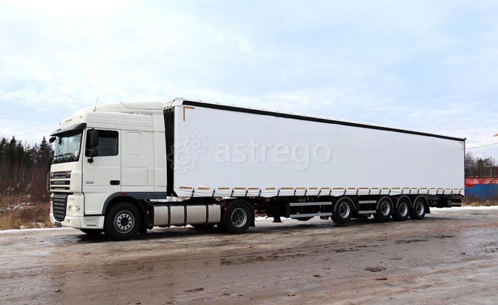 Полуприцеп ТОНАР Т4-16V (97882) п/п шторно-бортовой, TIR исп, L= 16,5 м. ССУ1150, стаканы под коники Краснодар - изображение 1