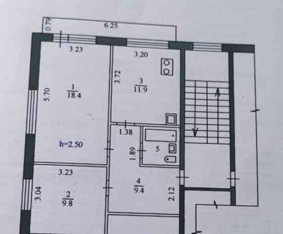 2-комн. квартира, 52.5 м2, 2/5 эт. Благовещенск