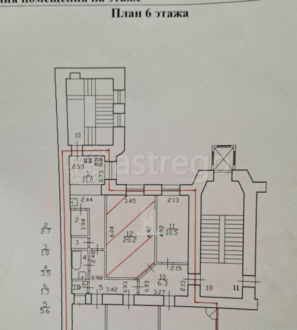 Комната, 20.2 м2, 6/6 эт. Санкт-Петербург - изображение 3