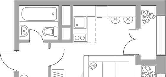 Студия, 32.03 м2, 4/25 эт. Балашиха