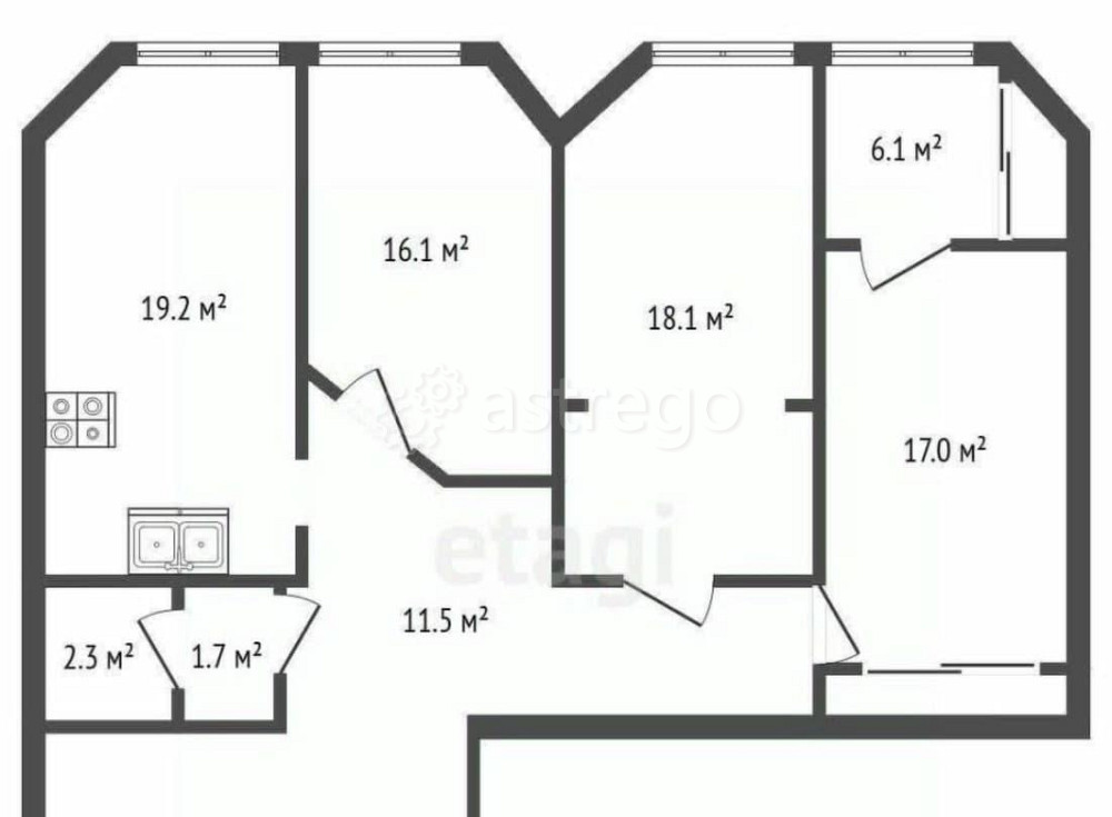 3-комн. квартира, 111.8 м2, 9/25 эт. Санкт-Петербург - изображение 7