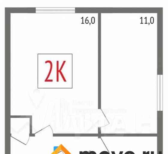 2-комн. квартира, 41.9 м2, 5/5 эт. Норильск