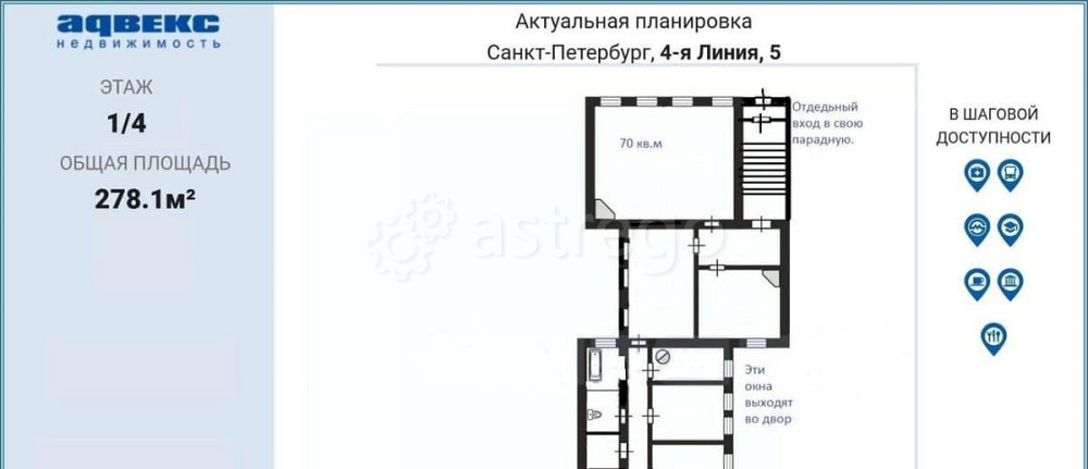 Свободного назначения, 300 м2 Санкт-Петербург - изображение 3