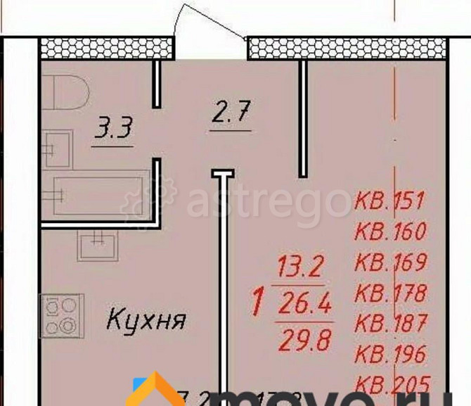 1-комн. квартира, 30 м2, 2/3 эт. Новоалтайск - изображение 1