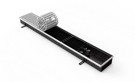Конвектор внутрипольный VITRON ВК.070.160.3000.2ТГ с корпусом из оцинкованной стали Витрон Москва