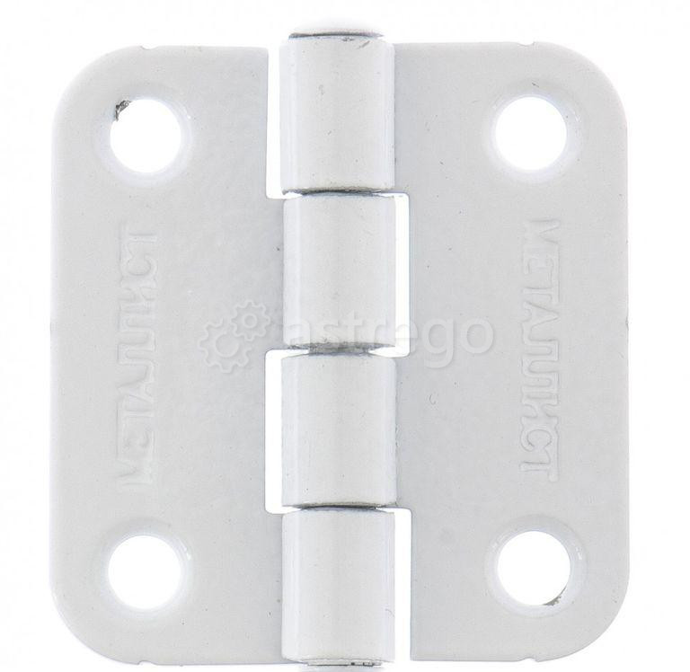 Петля накладная ПН5-40 белая, 4 шт, (Металлист) Уфа - изображение 1