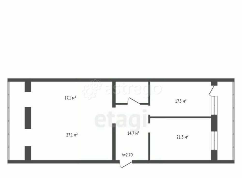 3-комн. квартира, 108.3 м2, 12/17 эт. Красноярск - изображение 1
