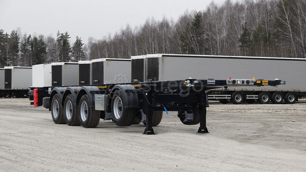 Полуприцеп-контейнеровоз ЧМЗАП 99903-053-К40 с вынесенной осью ССУ1100мм 1 x 40'Tunnel или 1x40'HC T Краснодар - изображение 1